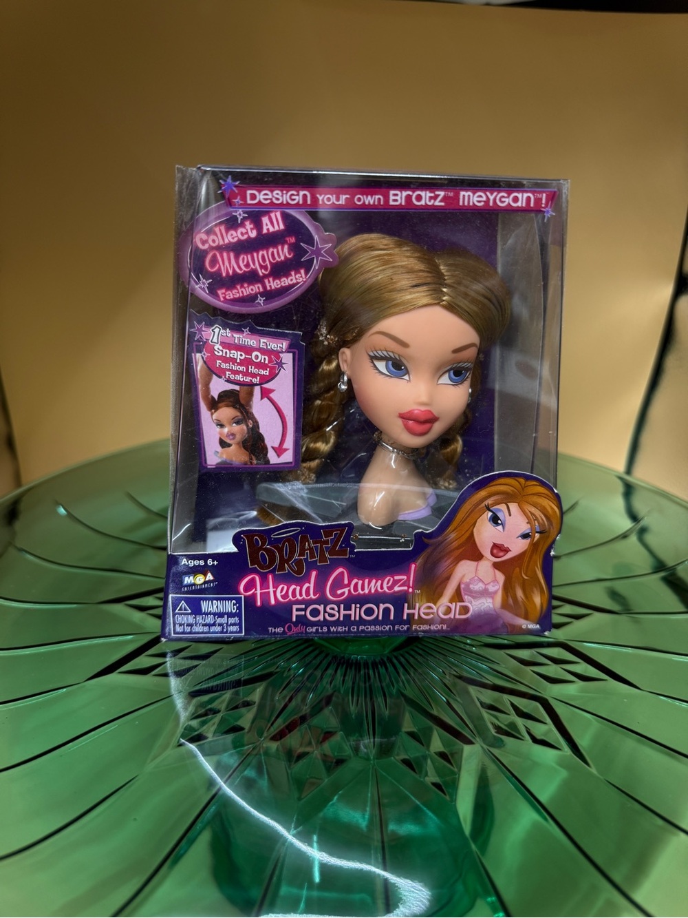 2005 Bratz Head Gamez Megan snap on fashion head NIB rare Y2K MGA Vintage